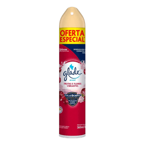 14791 DESODORIZADOR GLADE AEROSOL FRUTAS E FLORES VIBRANTES 360ML 20- PROMOCIONAL